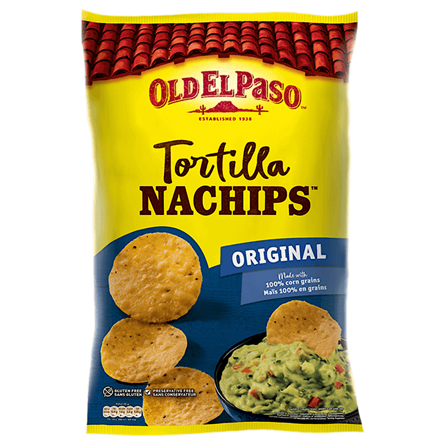 eine Packung Old El Paso Original Tortilla Nachips